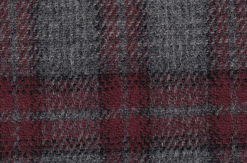Grey w/ Burgundy Checks