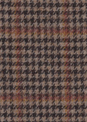 Brown & Beige Check w/ Orange & Yellow overcheck