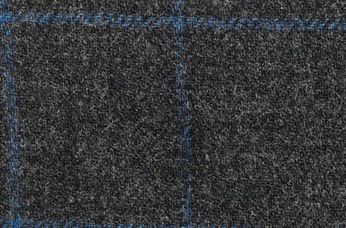 Charcoal Grey with Blue check