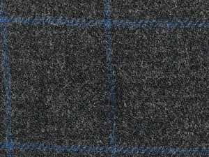 Charcoal Grey with Blue check