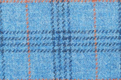 Turquoise w/Navy & orange checks