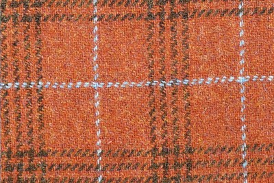 Orange w/Brown and Light Blue checks