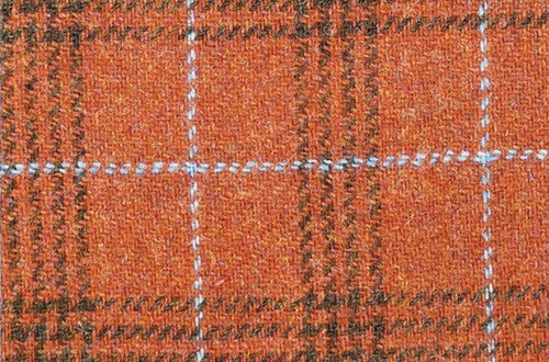 Orange w/Brown and Light Blue checks