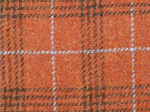 Orange w/Brown and Light Blue checks