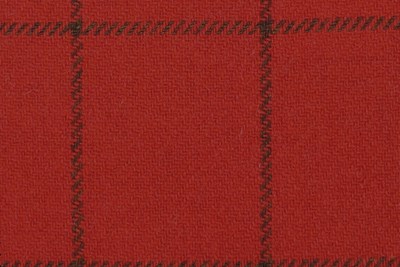 Red with brown check