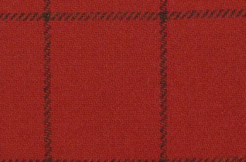 Red with brown check