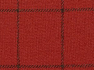 Red with brown check