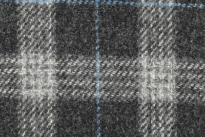 Charcoal Grey w/Light Grey & Blue checks