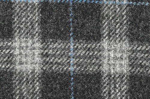 Charcoal Grey w/Light Grey & Blue checks