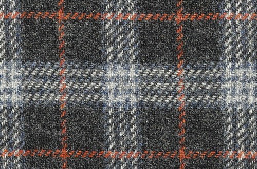 Charcoal w/Grey/Blue/Orange check