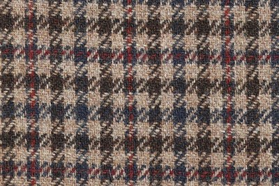 Beige w/ Brown/Navy/Red Check