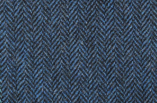 Blue/Black Herringbone