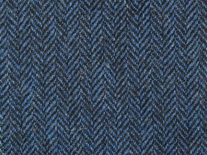 Blue/Black Herringbone