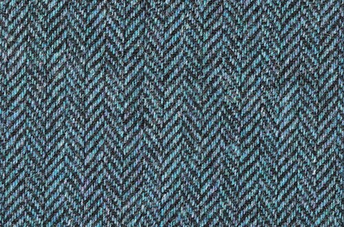 Tuquoise/Black Herringbone