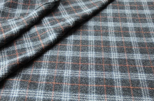 'Charcoal w/Grey/Blue/Orange check