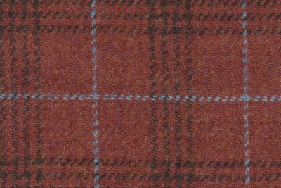 Orange w/Brown and Light Blue checks