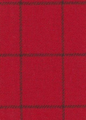 Red with brown check