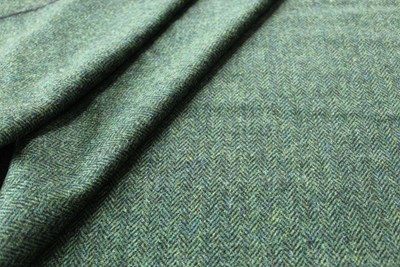Moss Green/Black herringone
