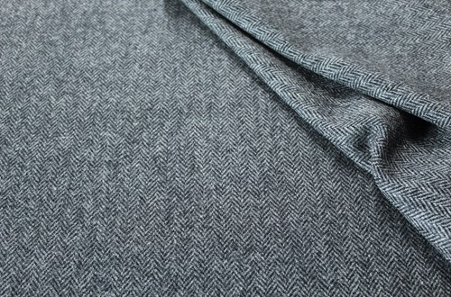 Grey/Black Herringbone