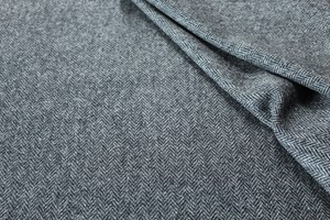 Grey/Black Herringbone