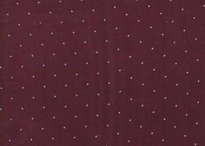 Burgundy / White Spot