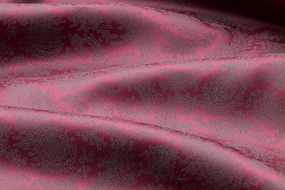 Burgundy Paisley Print