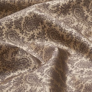 Sand / Brown Paisley Print