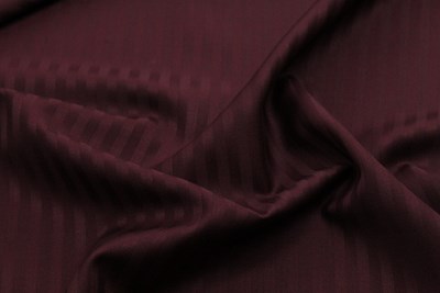Burgundy Herringbone Style Self Stripe