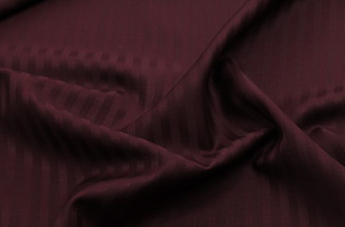 Burgundy Herringbone Style Self Stripe