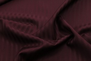 Burgundy Herringbone Style Self Stripe
