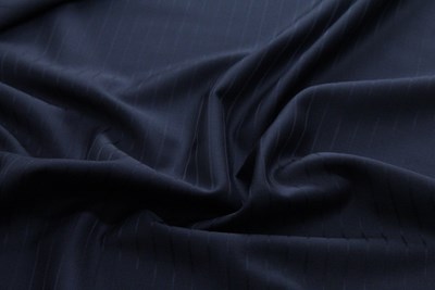 Navy Self Stripe