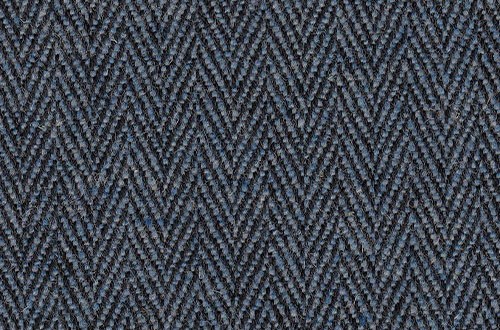 sky blue/black herringbone