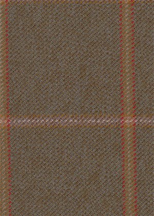 green w/ red/gold windowpane