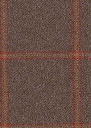 fawn w/ red/gold windowpane
