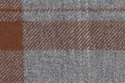 Grey/brown large check