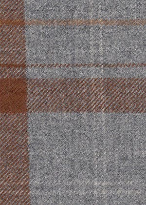 Grey/brown large check